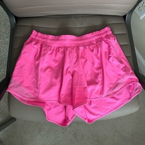 Lululemon Hotty Hot High Rise Lined Short 2.5 Hot Pink Size 8